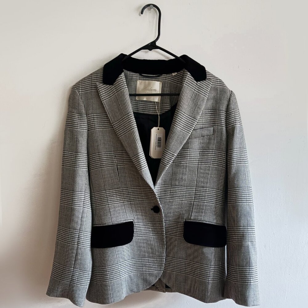 NWT Doen Casper Blazer in Wainwright Houndstooth Check - Picture 3 of 8